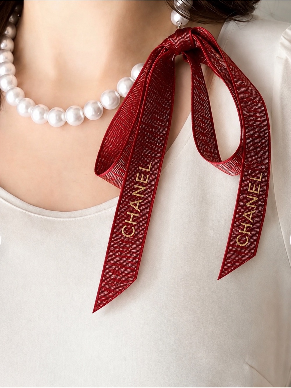 Authentic Chanel  ribbon